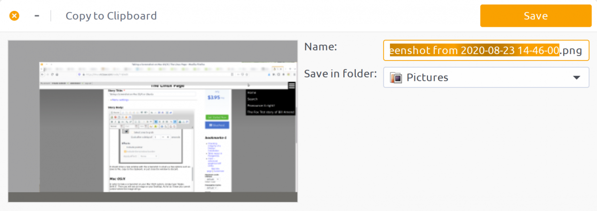 Screenshot of the resulting screenshot which you can save to file, copy to clipboard, etc. (click to enlarge)